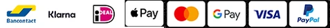 Bancontact, Klarna, iDEAL, Apple Pay, Mastercard, Google Pay, Visa and PayPal — methods displayed on the current VERITÉ website